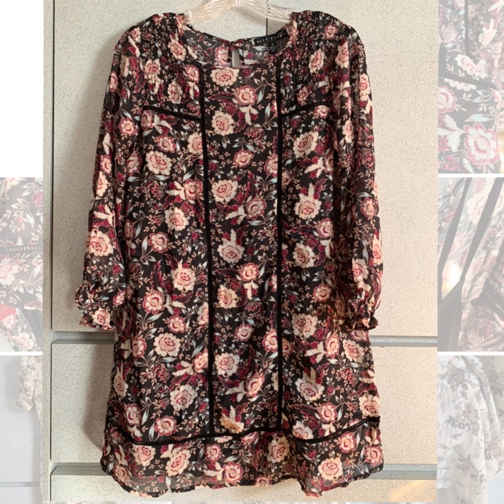 Long sleeved Floral Dress